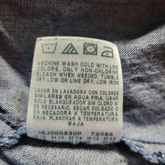 Unbranded 26W Dark Wash Elastic Waist Pull On Lightweight Denim Capri Shorts - Picture 7 of 7